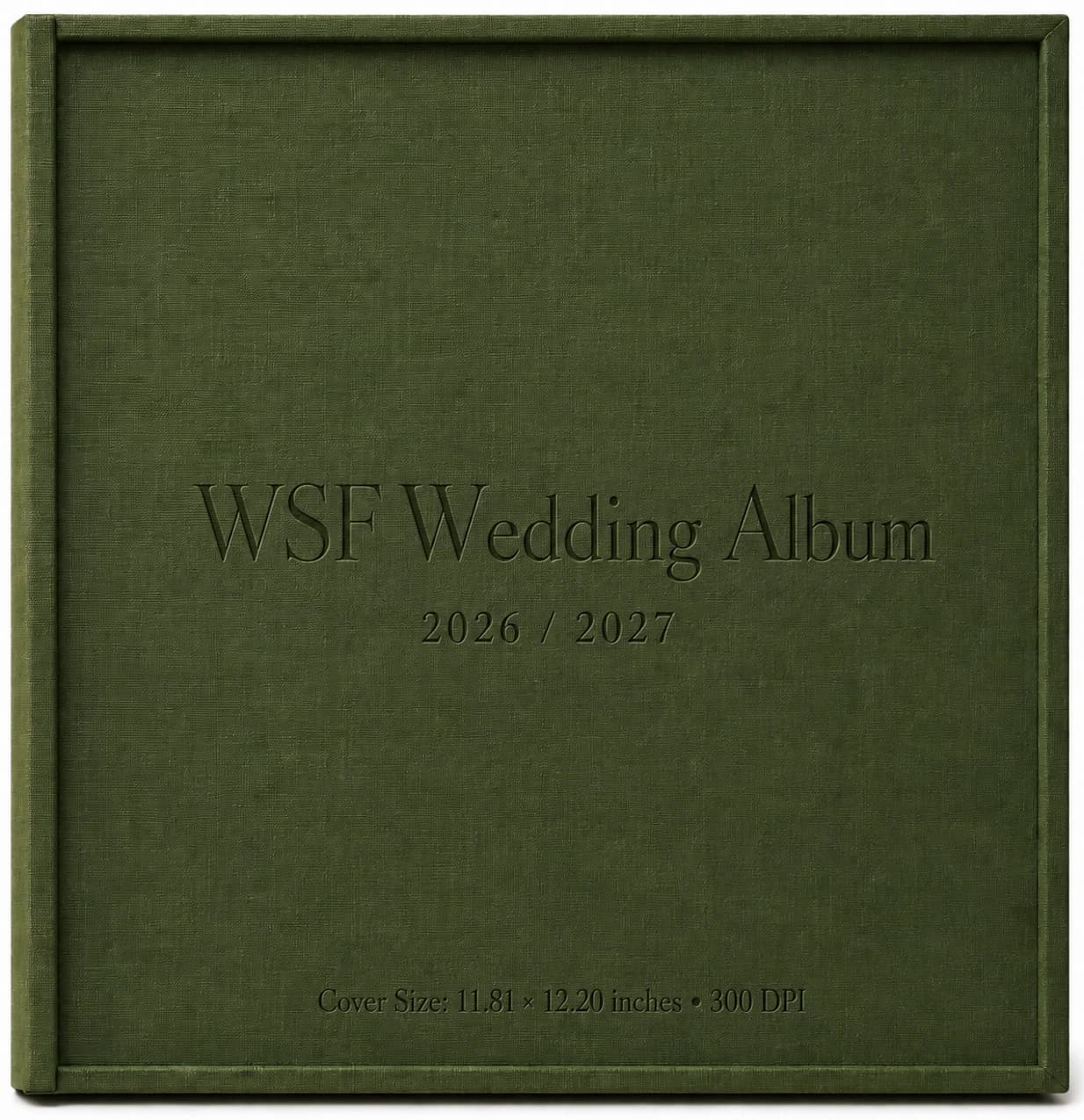 Wedding Story Films personalised wedding album front cover